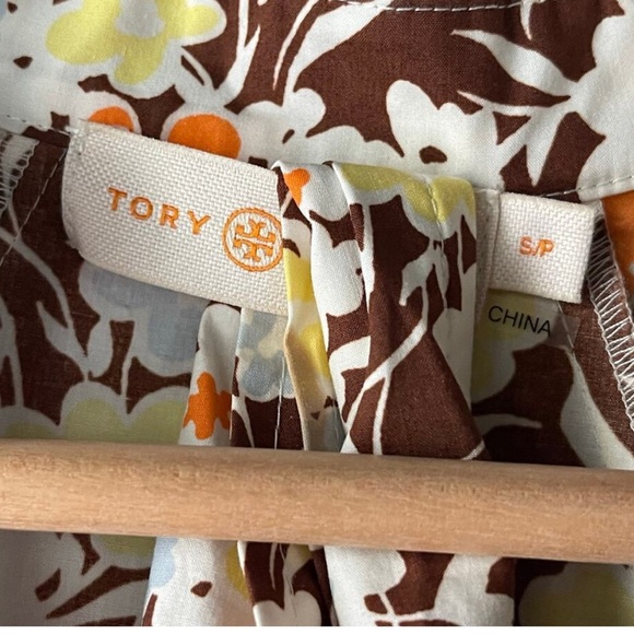 Tory Burch Printed Balloon Sleeve Tunic Caftan Dress - Picture 9 of 10